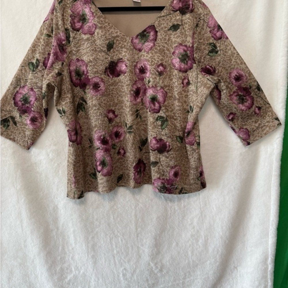 JM Collection Floral shirt Women's size 3x
